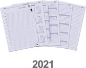Kalpa 6301-25 A5 6 Ring Agenda Planner Vulling 1 Dag per Pagina Complete set NL EN 2025