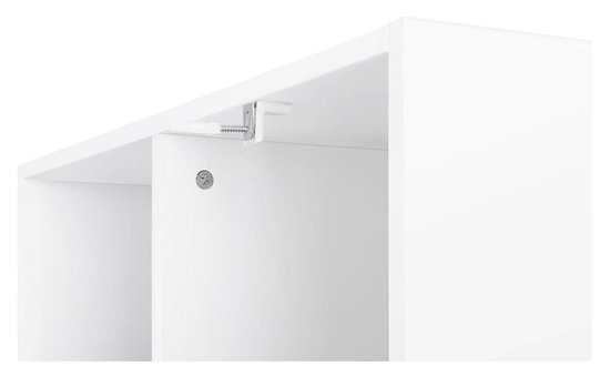 Parya Home - Boekenkast - Met open vakken - 8 vakken - Wit van parya-home — afbeelding 4