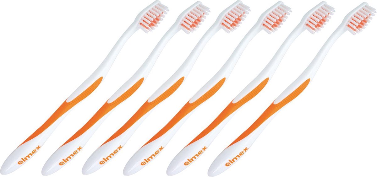ELMEX ORTHO zachte tandenborstel speciaal voor beugeldragers | voordelig 6-pack