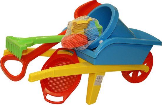 Kruiwagen met zand speelgoed, 9 delig | bol.com