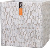 Pot vierkant Stone 31x31x31 ivoor