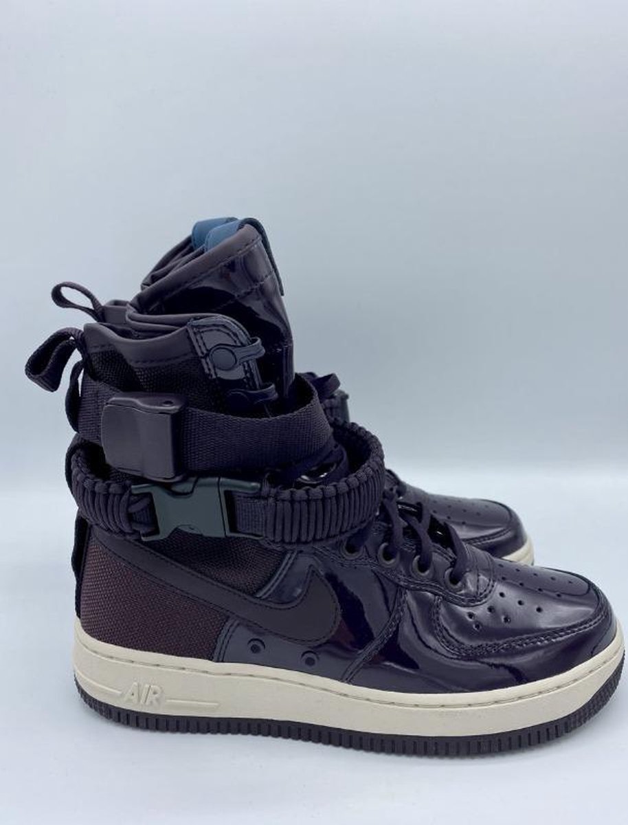 Nike Air Force Black Patent Leather And Nylon Special Force