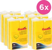 Cleanrite Schuurspons met Handgreep - 6 stuks