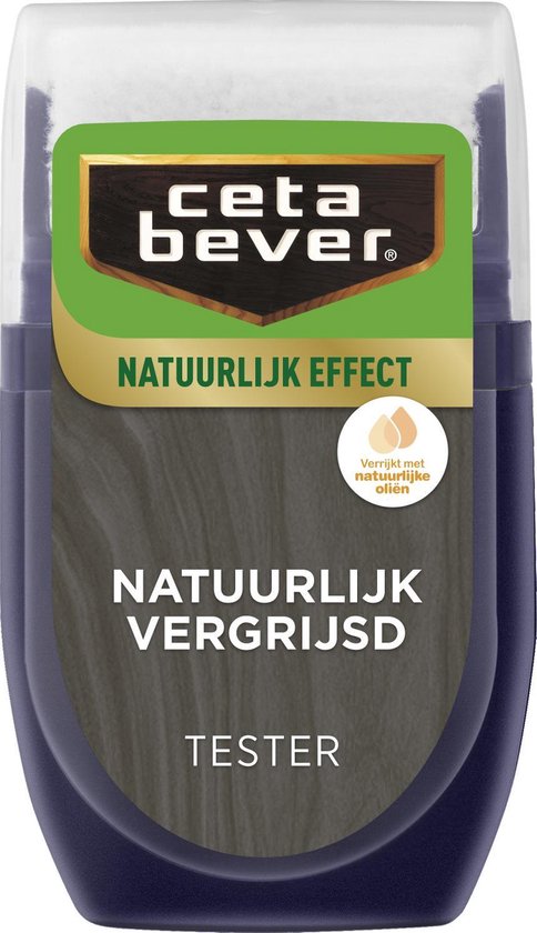 CetaBever Natuurlijk Effect Tester - Mat - Vergrijsd - 30 ml