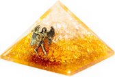 Orgoniet Piramide – Citrien met Engel (40 mm)