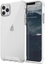 UNIQ - iPhone 11 Pro Max hoesje - COMBAT – WIT & TRANSPARANT