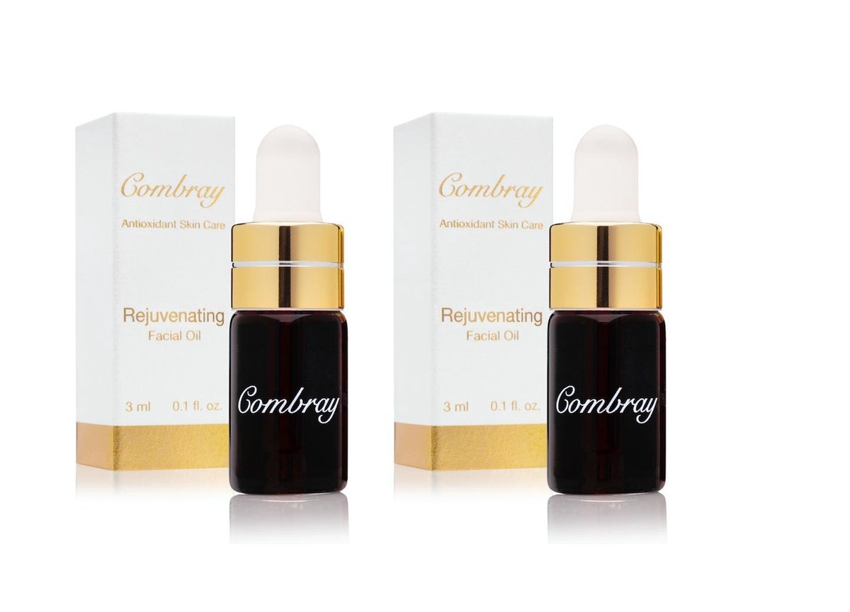 Combray Rejuvenating Facial Oil - Travel Pack (2 x 3ml) - Krachtig Antioxidant - Beschermd - Voor Een Ijzersterke Huid