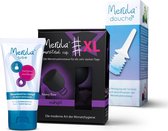 Merula menstruatie cup XL incl Merula lube + douche - midnight zwart