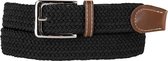 Wingrepublic - Gevlochten Elastische riem -heren -dames -stretch-Zwart