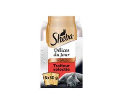 Sheba Delices Du Jour - Kat - Natvoer - 6 x 50 gram