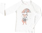Hibboux pyjamashirt  Dreamer Fox unisex kids dierenprint vos (11-12 jaar)
