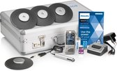 Philips DPM8900/02 PocketMemo Vergaderrecorder - 4x 360° microfoon/ 32 pers. - accessoires - Aluminium koffer - SpeechExec Basic Dictate 11, 2-jaar licentie