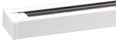 Spanningsrail - 1 Fase - Opbouw - Aluminium  - Glans Wit - 1m - BES LED