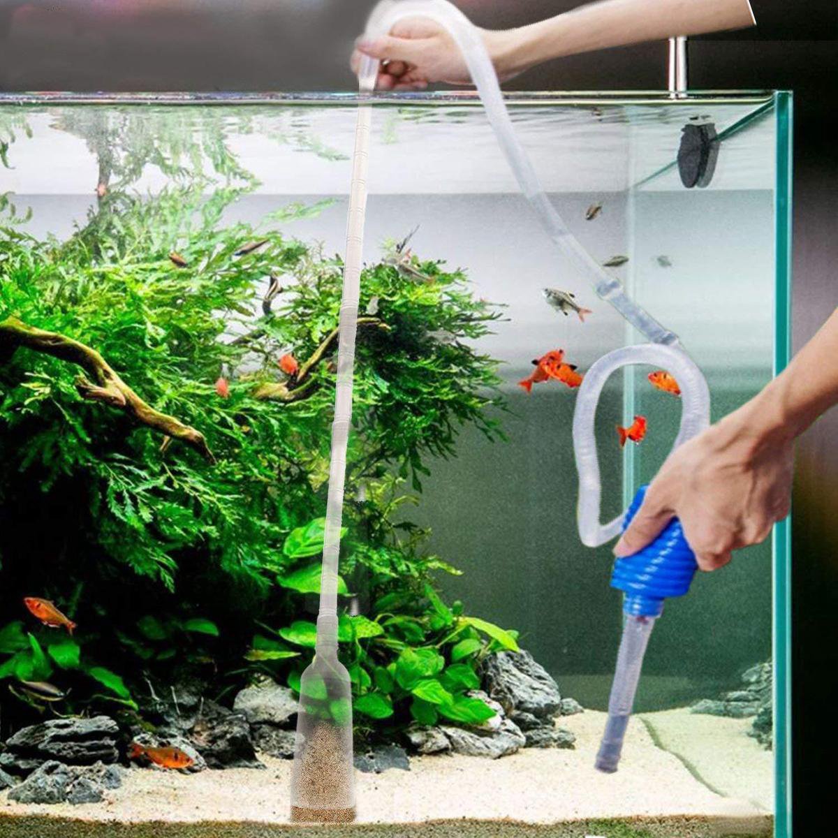 WiseGoods - Premium Aquarium Filter Pomp - Luchtpomp - Pompje - Waterpomp - Stofzuiger - Zuigleiding thumbnail 2