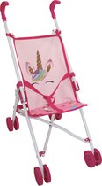 Amore Buggy Unicorn - Poppenwagen - Roze met eenhoorn design