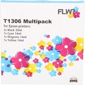 FLWR - Cartridges / Epson T1306 Multipack / zwart en kleur / Geschikt voor Epson