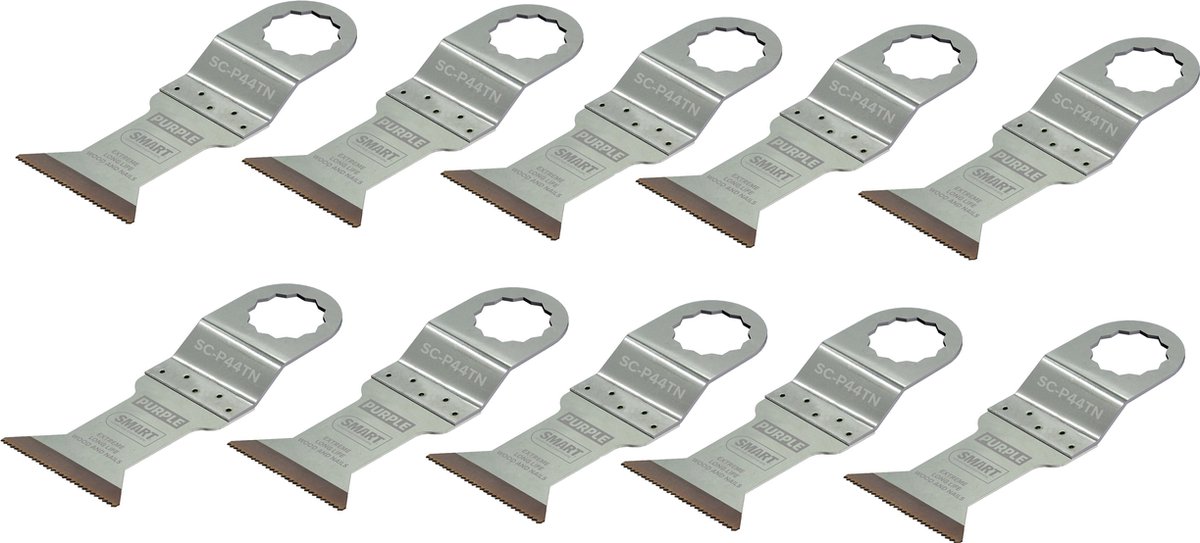 SMART Blades Supercut & Vecturo Purple - Multitool Zaagblad Bi-metaal - 41x51mm - 10 stuks