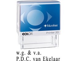Colop Printer 20 Deurwaarder Blauw - Stempels - Stempels volwassenen - Snelle Levering