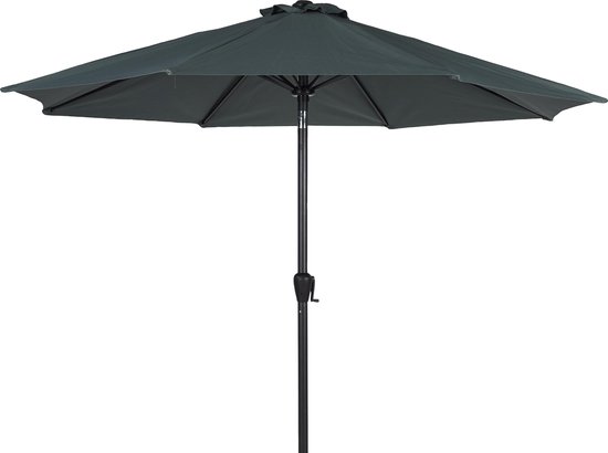 Enten Roeispaan Inwoner Femira parasol Ø3M, kantelbaar, zonder voet, met zwengel, zwart en  donkergroen. | bol.com