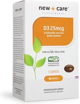 New Care D3 25µ - 100 Capsules  - Vitaminen