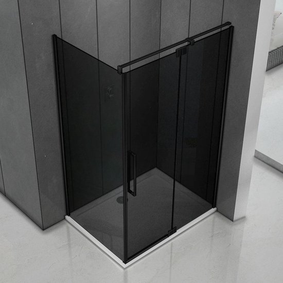 Diamond Line Royal Douchecabine 90x90 Vierkant Mat Zwart