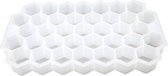Sens Design honingraat ijsblokjes ijsblokjesvorm siliconen - wit