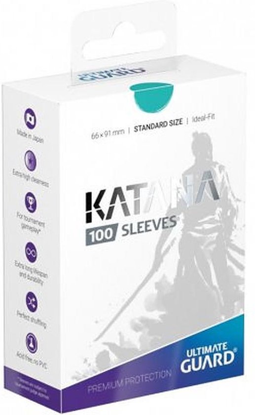 Ultimate Guard Katana Sleeves Standard Size Turquoise 100 Games