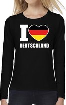 I love Deutschland long sleeve t-shirt zwart voor dames 2XL
