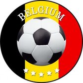 Belgie voetbal onderzetters/bierviltjes - 100 stuks - Belgie voetbal feestartikelen