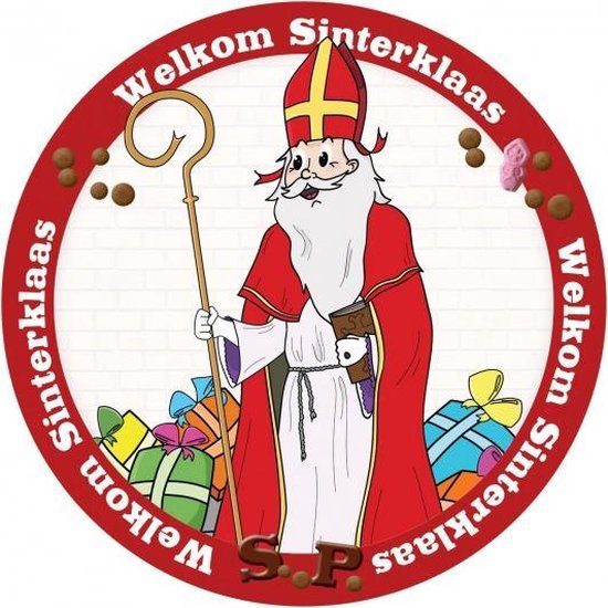 Sinterklaas versiering onderzetters/bierviltjes - 100 stuks - Sinterklaas thema feestartikelen