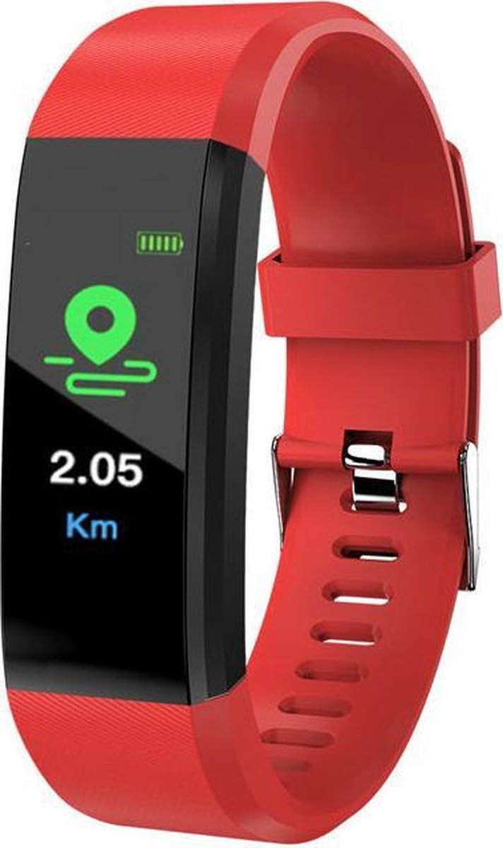 SAMMIT® Dames Activity Tracker Rood met Stappenteller