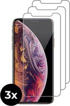 3x Tempered Glass screenprotector - iPhone Xs