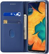 Samsung Galaxy A40 Hoesje Wallet Bookcase Kunstleer Blauw