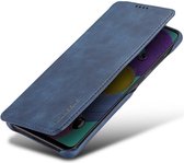 Samsung Galaxy A51 Hoesje Vintage Bookcase met Kaarthouder Blauw