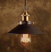 Black Metal Shade Ceiling Light With A Bronze Vintage Lamp Holder