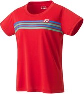 Yonex Tennisshirt Team Shirt Rood Dames Maat M