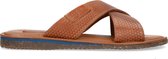 Cadzand Slippers Cognac Heren Slippers - Cognac - maat 42