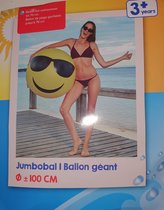 Strandbal Smiley met Zonnebril - Opblaasbaar - 70 cm