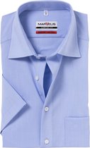 MARVELIS comfort fit overhemd - korte mouw - lichtblauw - Strijkvrij - Boordmaat: 41
