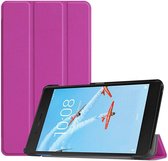 Lenovo Tab E7 hoes - Tri-Fold Book Case - Paars