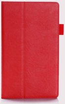 Lenovo tab 4 8.0 Plus hoes - Hand Strap Book Case - Rood