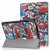 iPad Air 10.5 hoes (2019) - Tri-Fold Book Case - Graffiti