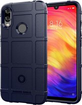 Hoesje voor Xiaomi Redmi Note 7 - Beschermende hoes - Back Cover - TPU Case - Blauw