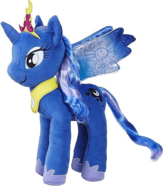 Onrecht stromen Trek My Little Pony prinses Luna knuffel blauw 35 cm speelgoed - Eenhoorn met  vleugels | bol.com