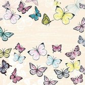 Ambiente Butterfly Cream papieren servetten