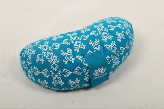 Om Namaste Design Meditatiekussen Halve Maan - Turquoise & Wit - Moon van Om Namaste Design — afbeelding 4