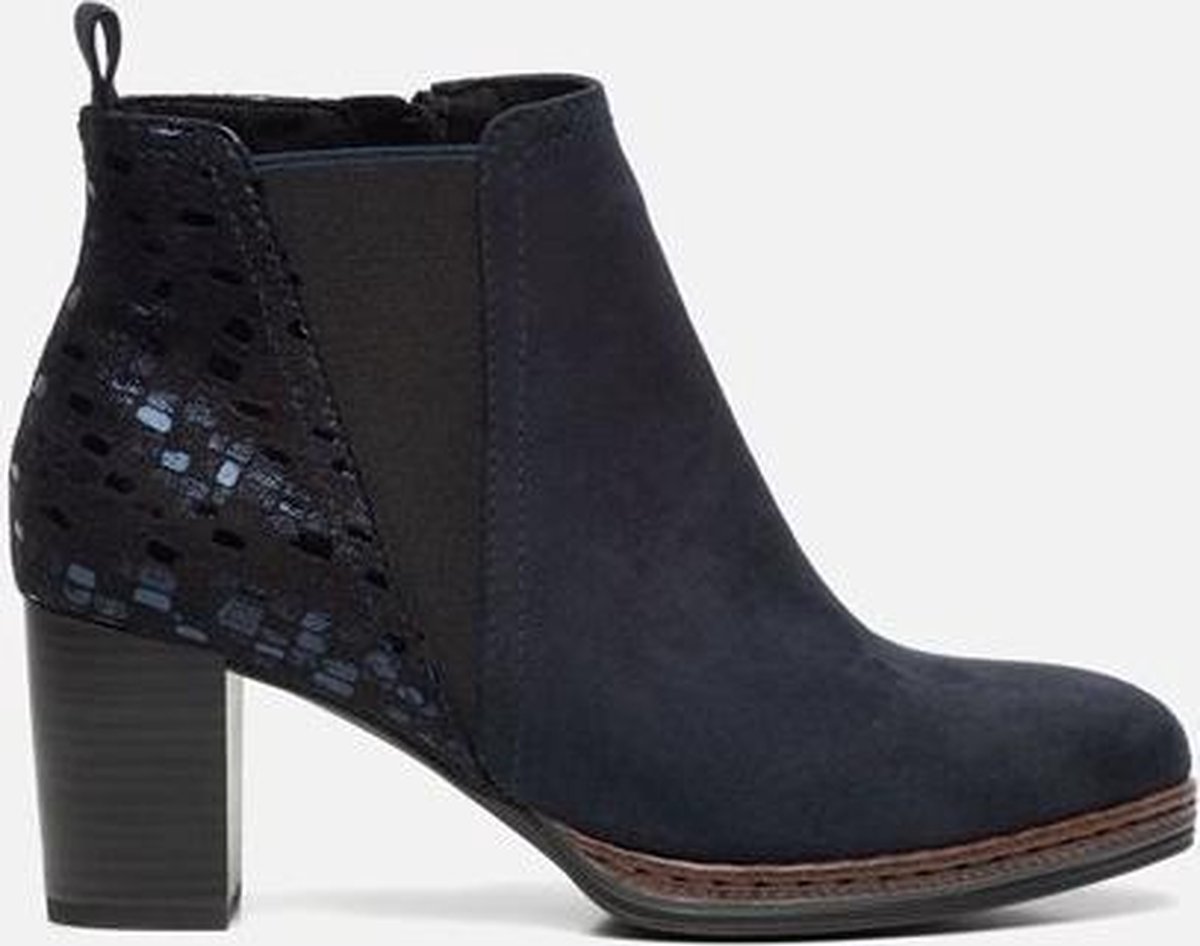 Marco Tozzi dames enkellaars - Blauw - Maat 41 | bol.com
