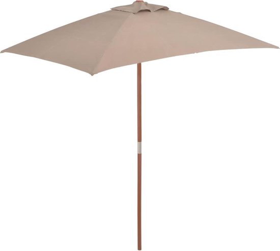Outsunny Parasol de gradina inclinabil cu manivela si franjuri, stil