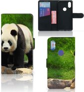 Housse en Cuir Premium Flip Case Portefeuille Etui pour Xiaomi Mi Mix 2s Portefeuille Panda Cadeau d'anniversaire