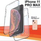 Apple iPhone 11 Pro Max Dual TPU Case transparant 360° Graden. Optimale Siliconen bescherming Voor- en Achterkant (2 in 1) - Eff Pro